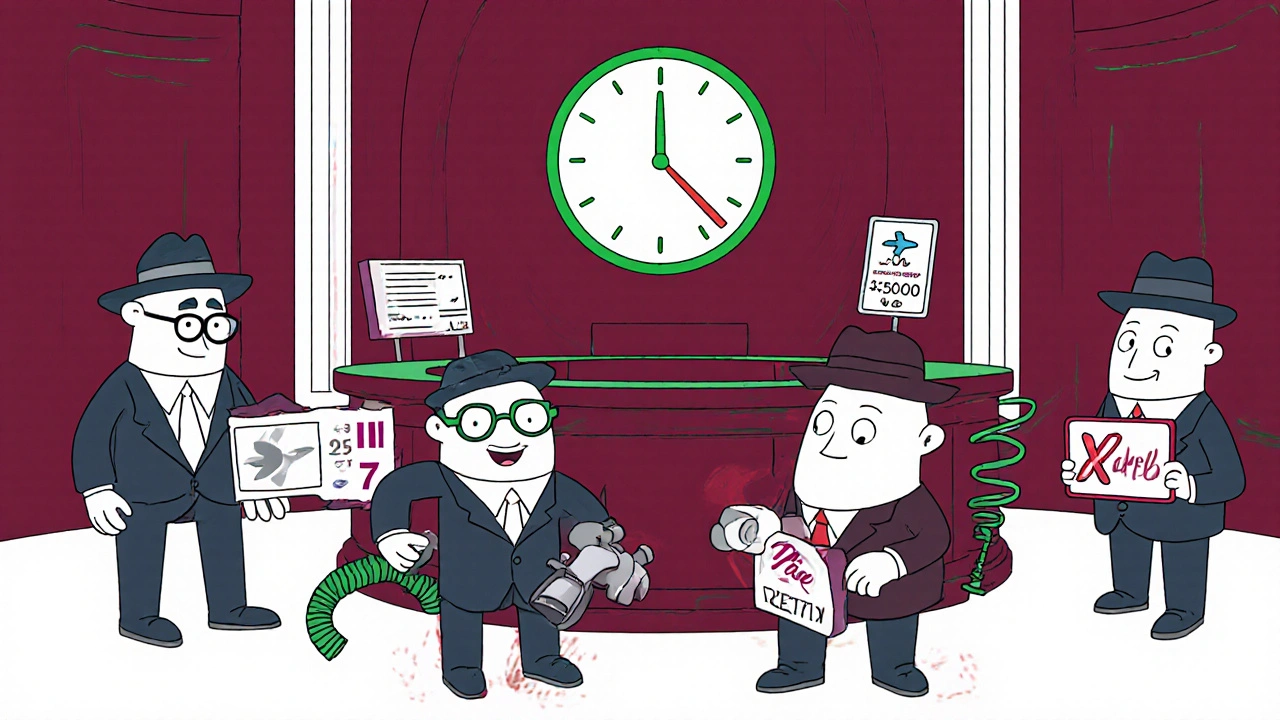 A group of quirky nodes in a circle, one being ejected as a glowing median dial confirms consensus.