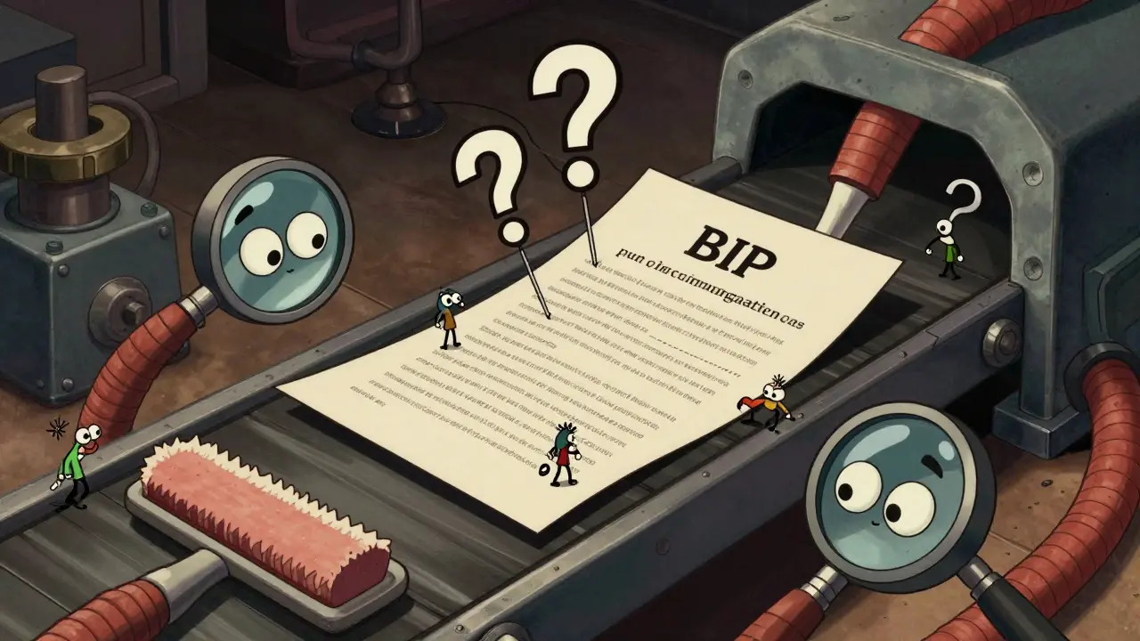 A formal proposal passing through a series of magnifying glasses in rubber hose animation.