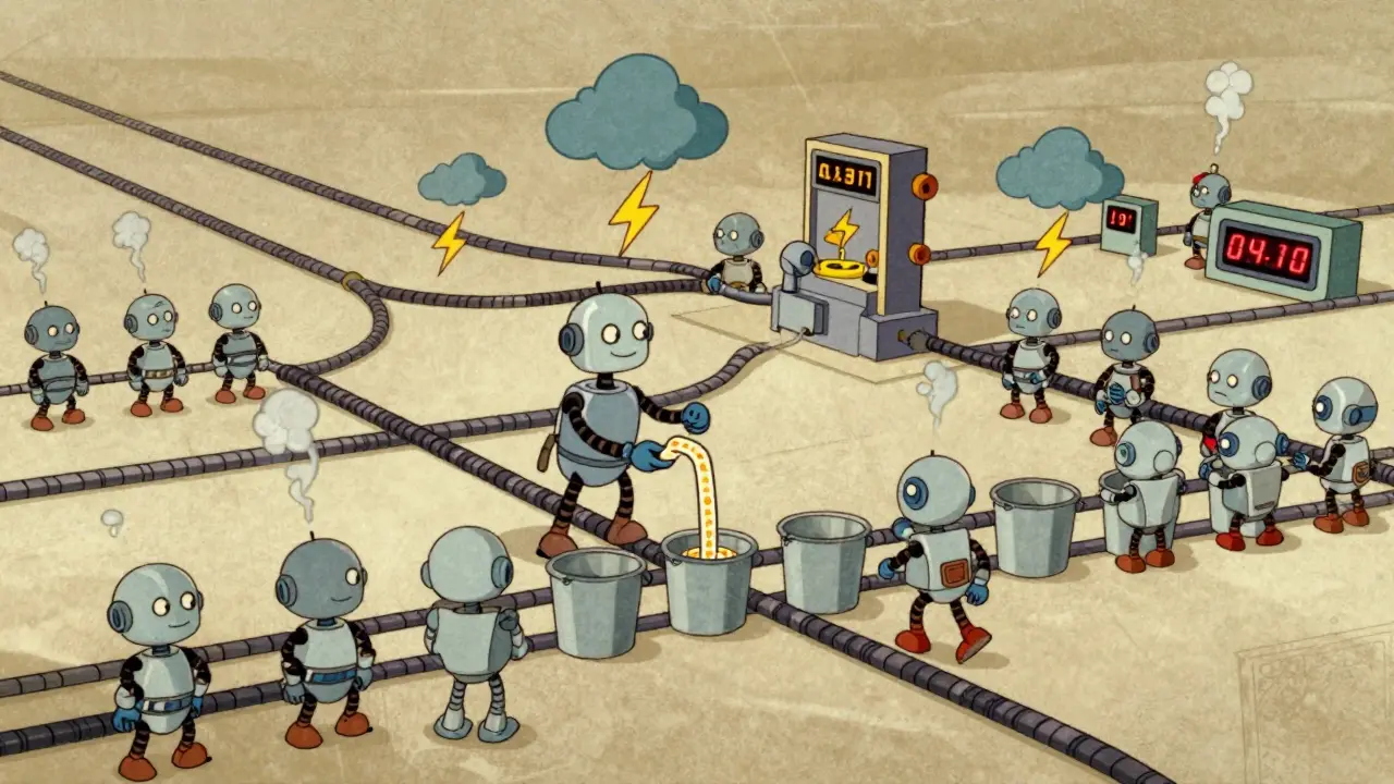 Characters manage API traffic with queues and timers