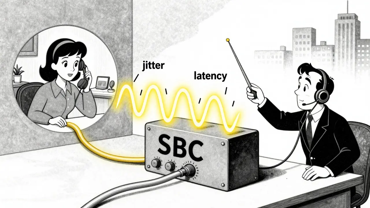 Animated SBC smoothing out jittery phone lines for clear calls