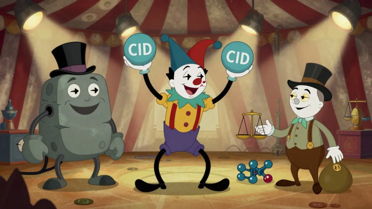 Three rubber hose characters representing IPFS speed, Arweave permanence, and Filecoin markets.