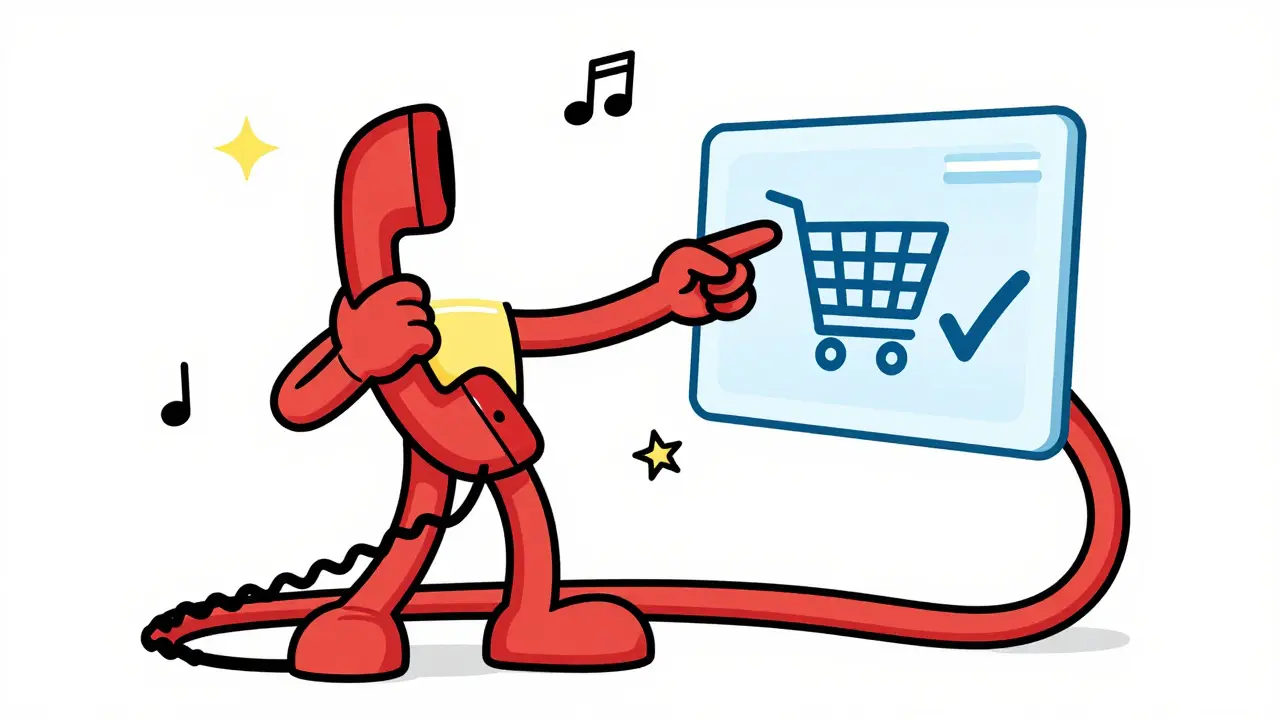 Rubber hose character connects phone to POS system seamlessly