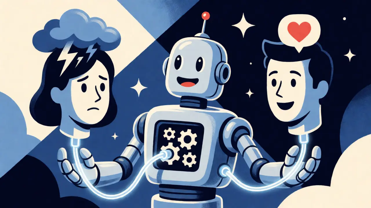 Robot matching frustrated caller with empathetic agent