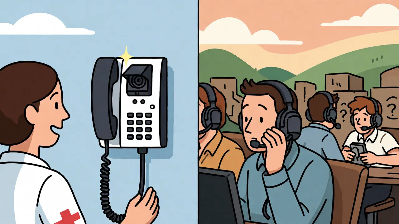 Comparison of video phones in healthcare vs noisy offices